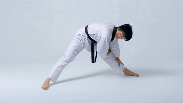 Standing Split Alternate Arms to Leg
