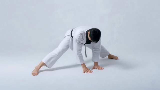 Standing Split Elbows on Floor